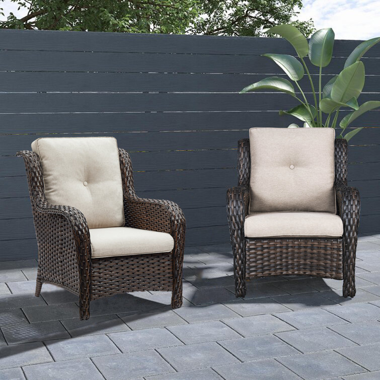 Set of rattan discount chairs